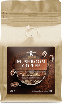 Мелена кава Apollo's Hegemony Mushroom Coffee Натуральний смак 250 г (8721077931722)