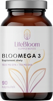 Дієтична добавка LifeBloom BlooMega 3 90 капсул (5905806912258)