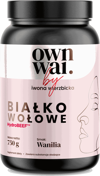 Протеїновий коктейль OWNWAI Яловичий протеїн Смак ванілі 750 г (5905806912494)