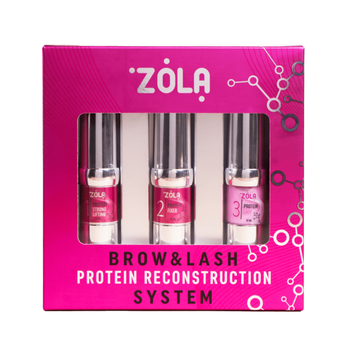 Набір для ламінування вій та брів Zola Brow&Lash Protein Reconstruction System