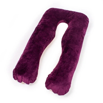 Подушка для беременных и отдыха U-образная MirSon № 8024 Velvet Line "Adenium" EcoSilk 140x75x20 см (2200006178569)