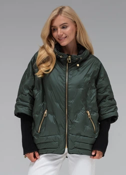 Жіноча ультралегка куртка весняна демісезонна осіння Viva-Wear 6560 L смарагдовий 6560-3