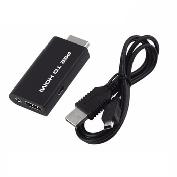 PS2 - HDMI адаптер-конвертер відео і аудіо для Sony PlayStation 2, AUX, чорний