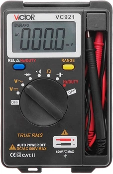 Мультиметр Victor VC921, измерения: V, A, R, С, F, Hz