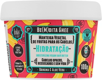 Зволожувальна маска для волосся "Банан та алое вера" - Lola From Rio Be(M)dita Ghee Banana & Aloe Vera Hydration Mask 350g (1319406-30237776)