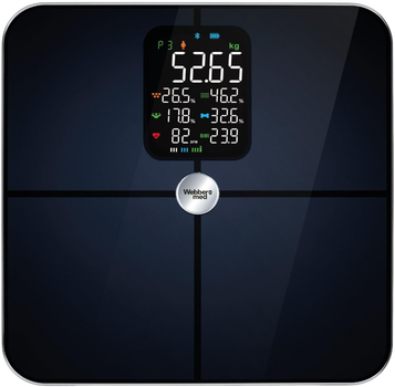 Waga podłogowa Webber Bonita SBS-1321B-W Czarny (05IF1321C)