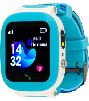 Детские умные часы AmiGo GO004 Splashproof Camera LED Blue