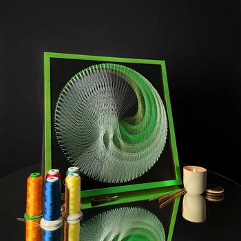 Набір для творчості та рукоділля String Art «Colored Spiral» EX-044 Art Millennium 50х50 см