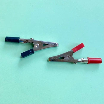 Зажим крокодил 3А, тестерний, цена за пару