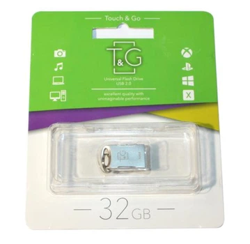 Флеш накопичувач USB 32Gb T&G Metal TG105, Silver, USB 2.0 (TG105-32G)