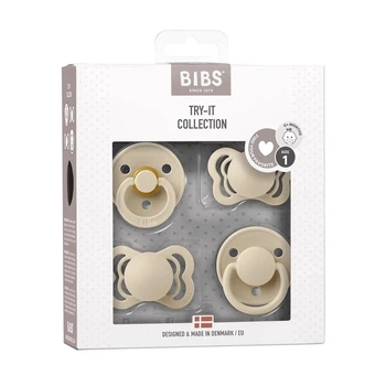 Набір пустушок BIBS try-it collection, Vanilla size 1