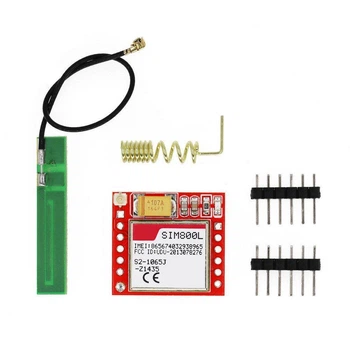 GSM GPRS модуль SIM800L с антенной — microSIM, TTL, 3.7–4.2 В, компактный модуль связи