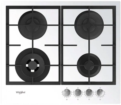 Варильна поверхня газова Whirlpool GOFL 629 WH (загартоване скло, чавунні решітки, турбо-конфорка) 159985
