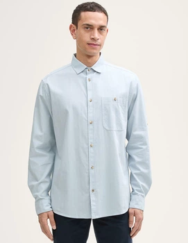 Сорочка д/р Tom Tailor М0136830 (1045091) колір блакитний (М0136830 - 216298)
