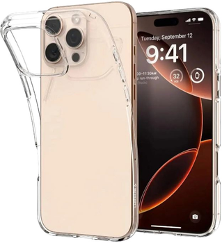 Etui plecki Spigen Liquid Crystal do Apple iPhone 16 Pro Max Crystal Clear (8809971229203)