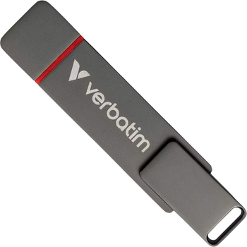 Флеш пам'ять USB Verbatim Dual QuickStick 128GB USB 3.2 Gen1 + Type-C Grey (0023942320401)