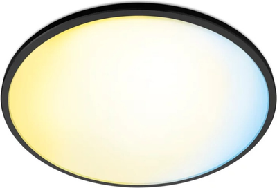 Lampa sufitowa LED WIZ SuperSlim 14W RD 27-65K TW Czarna (8719514337992)
