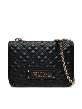 Сумка Love Moschino KJ0000 з декором Charming чорна – Оригінальні