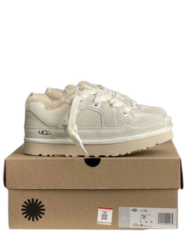 Жіночі уггі Низькі Кросівки Зимові Замшеві Світло Сірі UGG Lo Lowmel Light Grey (36, Світло сірий)