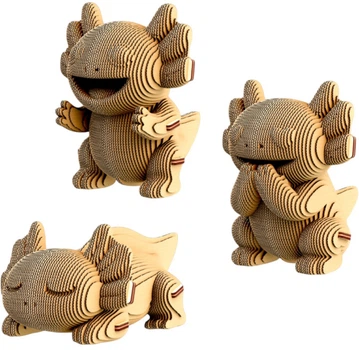 Картонний конструктор Cartonic 3D Puzzle Axolotls Trio 262 елементи (CARTTRIOAXOL)