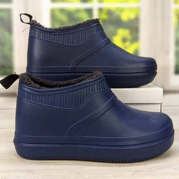 Калоші чоловічі піна з хутром зимові сині Dago Style 42р (27,5 см) 3483