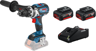 Набір Акумуляторний дриль-шуруповерт Bosch Professional GSR 18V-110 C + Зарядний пристрій GAL 18V-40 + 2 Акумулятори GBA 18 В 4.0 Ah (06019G0109_1600A019S0)