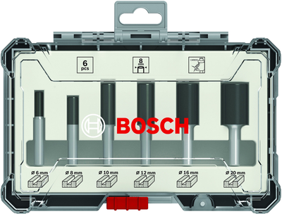 Набір пазових фрез Bosch 8 мм 6 шт (2607017466)