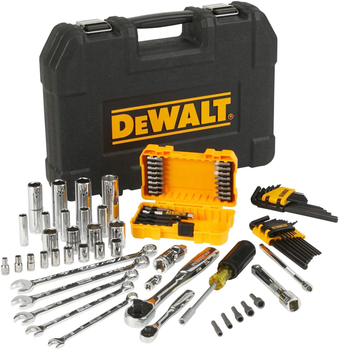 Zestaw nasadek bitów kluczy sześciokątnych i oczkowych DeWalt 1/4 i 1/2 89 elementów (DWMT73800-1)