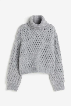 Жіночий светр H&M 207112-2 M(170/96) сірий (2071120004)