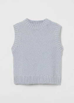 Жіночий жилет H&M 718706-4 S(165/88) блакитний (2000005000041)