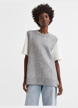 Жіночий жилет H&M 720580-2 2XL(175/128) сірий (2000005021428)