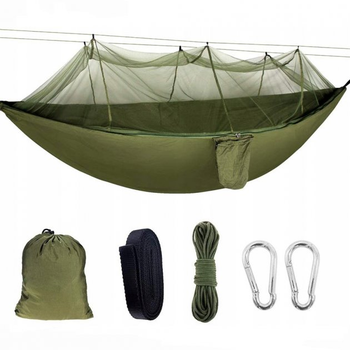 Туристичний гамак Travel hammock з москітною сіткою Хакі