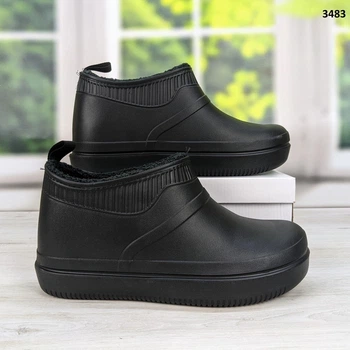 Галоши мужские пена с мехом черные зимние Dago Style 42р (27,5 см) 3483