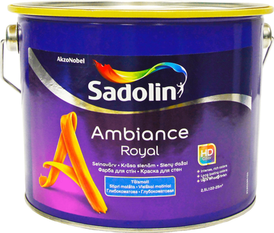 Farba Sadolin Ambiance Royal do ścian i sufitu głęboko matowa Biała BW 2.5 l (5329412)