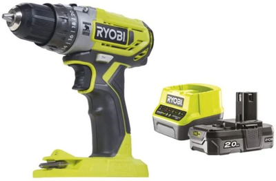 Wiertarko-wkrętarka udarowa akumulatorowa Ryobi ONE+ R18PD2-120B 18V 1x2 Ah ładowarka 40 Nm 400/1350 obr/min 1.03 kg (5133006321)