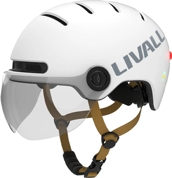 Велосипедний шолом Livall L23 L 58-62 см Білий/Слонова кістка (LIV-000L23-4310)