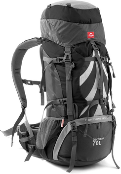 Рюкзак туристичний Naturehike NH70B070-B 70 л + 5 л Чорний (6975641887485)