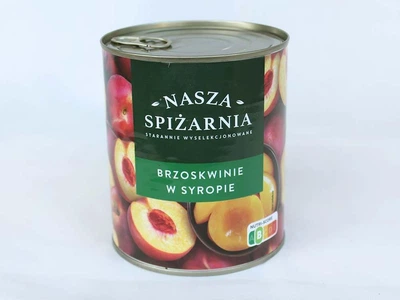Персики половинками в сиропе Nasza Spizarnia Brzoskwinie w syropie 820 г