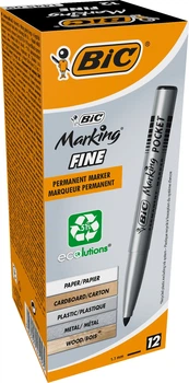 Набір перманентних маркерів BIC Marking Fine Eco 1.1 мм Чорні 12 шт (3086121445095)