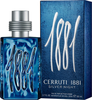 Парфумована вода для чоловіків Cerruti 1881 Silver Night 50 мл (5050456006199)