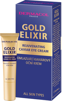 Krem pod oczy Dermacol Gold Elixir odmładzający 15 ml (8595003135535)