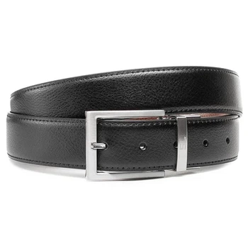 Мужской ремень Semi Line Black/Brown (P8231-0 XL) кожаный двусторонний с поворотной пряжкой