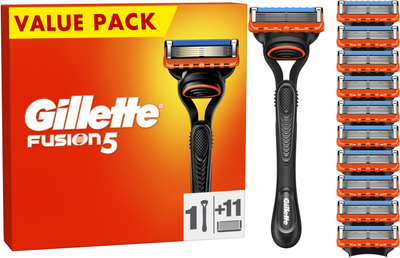 Maszynka do golenia męska Gillette Fusion5 z 11 wymiennymi wkładami (7702018425761)