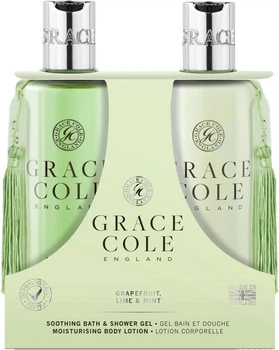 Zestaw Grace Cole Duo Grapefruit Lime & Mint Żel pod prysznic 300 ml + Balsam do ciała 300 ml (5055443663928)