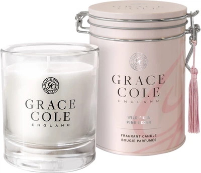 Ароматична свічка Grace Cole Boutique Wild Fig & Pink Cedar 200 г (5055443658405)