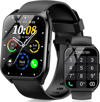 Смарт-годинник 1.85" з Bluetooth 5.3 дзвінками, 110+ спортивними режимами, моніторингом здоров’я та захистом IP68