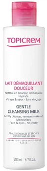 Mleczko do mycia twarzy Topicrem Gentle Cleansing oczyszczający 200 ml (3700281702910)