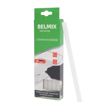 Клеевые стержни BELMIX 11,2x200, 12 шт, Универсальные