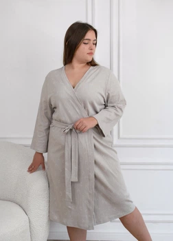 Халат жіночий N.EL мокка/місяць 4XL (артикул 1383-19)