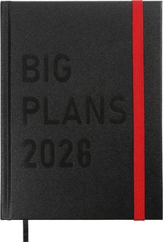 Ежедневник датированный Buromax Plans из бумвинила А5 336 страниц Черный (BM.21122-01)